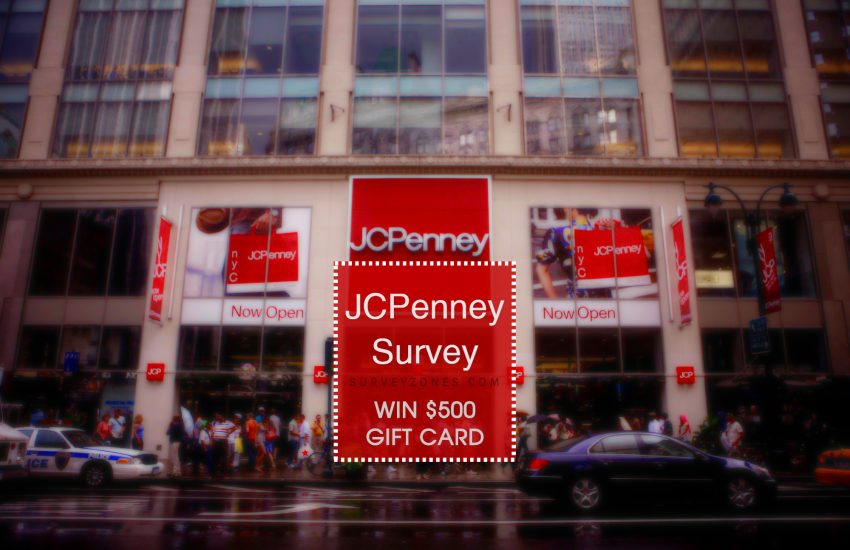 www JCPenney com survey $500 gift card 1