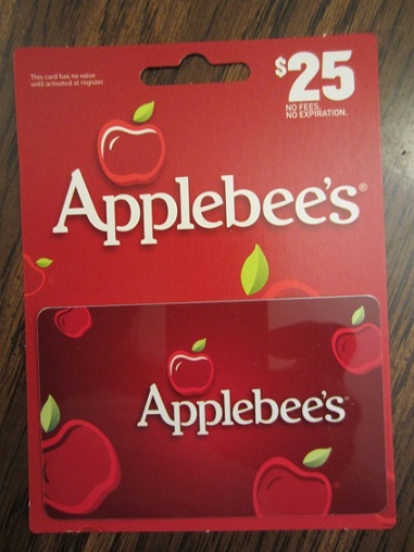 Applebee gift card 1